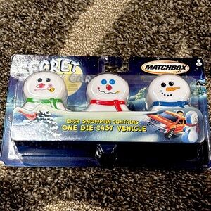 NEW. Vintage Mattel Matchbox Secret Snow Cars.